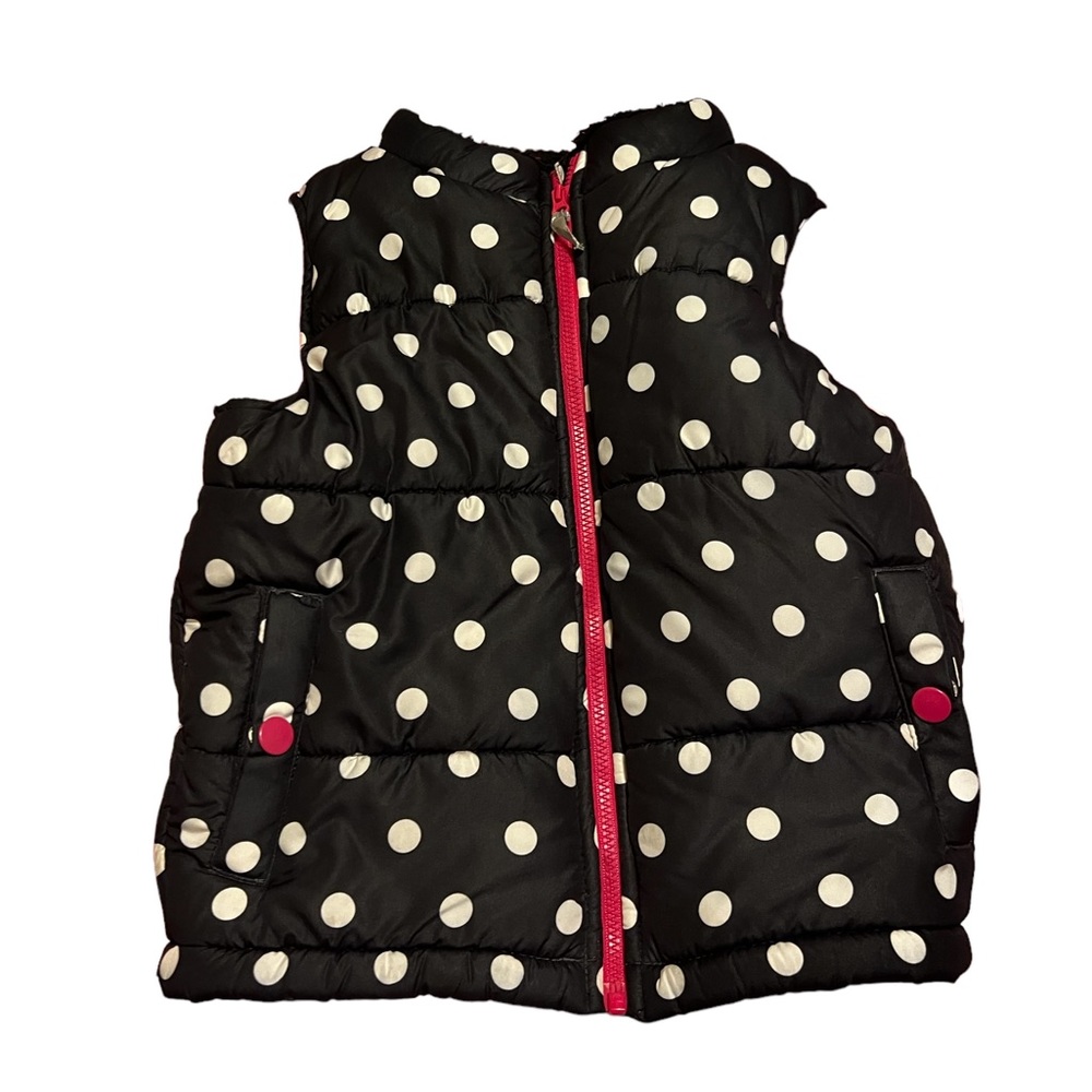 Polka vest for little girl